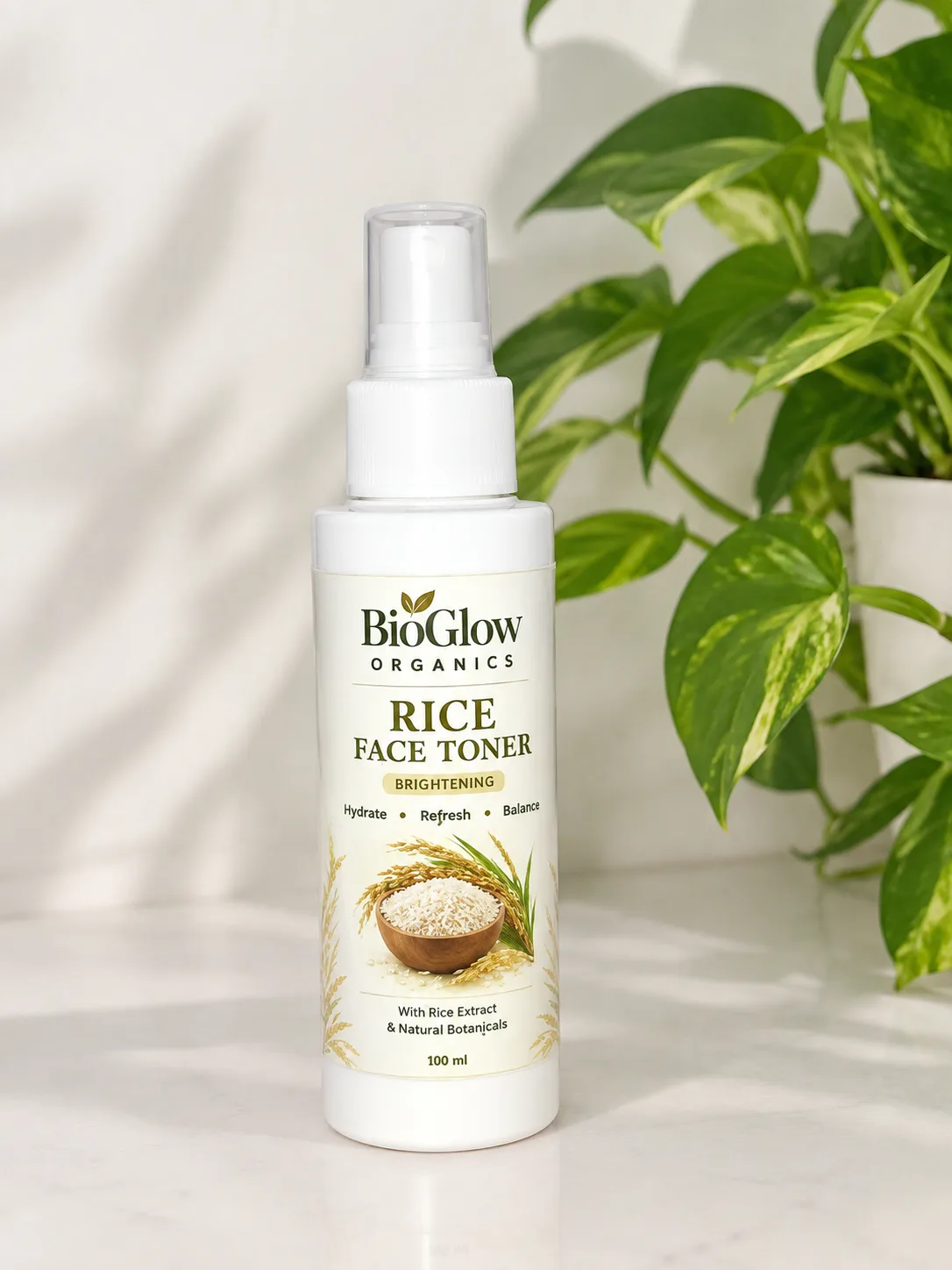 Rice face toner